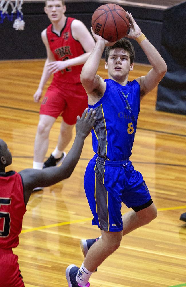 Churchiest guard Kobe McDowell-White. Picture: Sarah Marshall