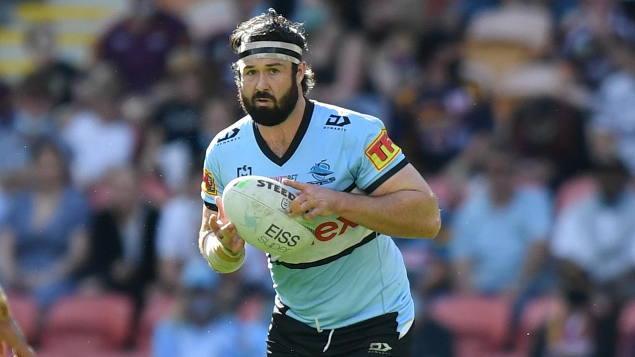 Cronulla prop Aaron Woods is set to sign with the Dragons. NRL Imagery