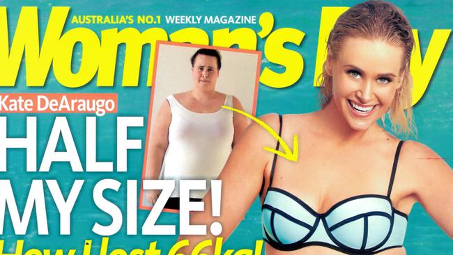 Kate DeAraugo is pictured as she appears on the cover of Woman's Day magazine.