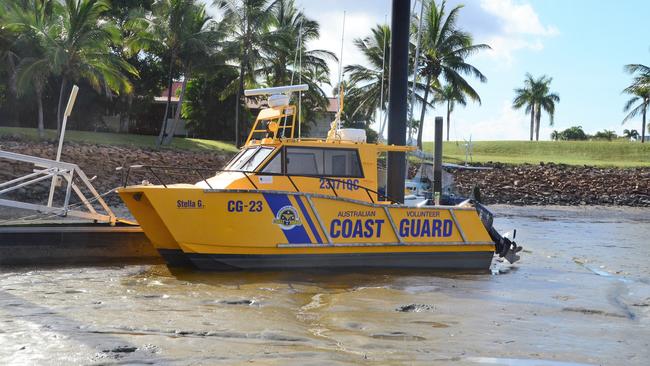 The Port Hinchinbrook marina is used by the Cardwell Coast Guard, which at low-tide becomes stranded itself. Picture: CAMERON BATES