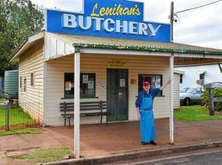 KUMBIA BUTCHER: Brian Lenihan has owned the Kumbia butcher for 42 years. Picture: Kate Benedict