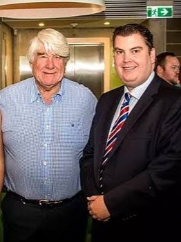 Happier times: Fired Playford Council chief executive Mal Hemmerling with Playford Mayor Glenn Docherty in 2016. Picture: Facebook