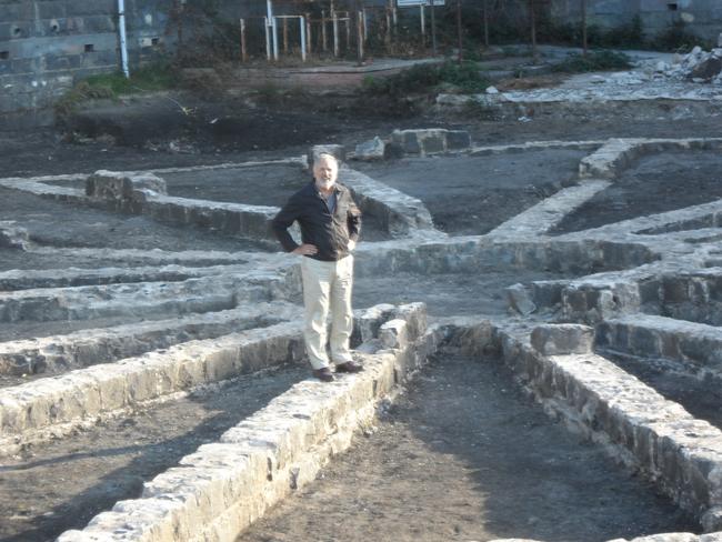 Peter Norden in the panopticon airing yard inside Pentridge