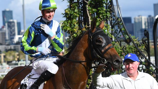 Jye McNeil after riding Coolth to win the Seppelt Drumborg Trophy.