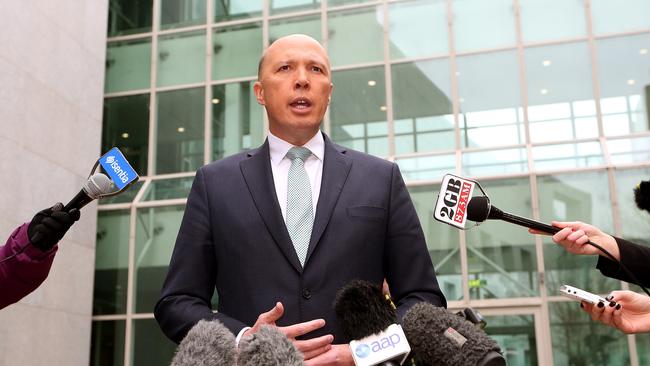 The challenger had to be Peter Dutton — even though he had never hit double figures in popularity polls. Picture: Kym Smith