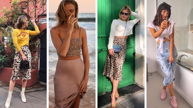 SUMMER OUTFIT IDEAS WITH A SLIP SKIRT