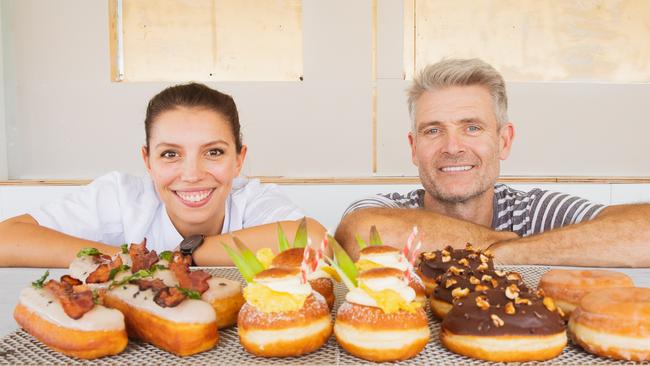 Graciela Jonen and Kurt Lehndorf from The Doughnut Affair in Mermaid Beach.