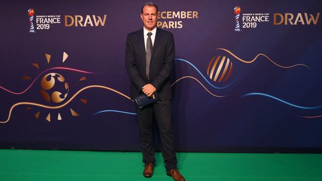 Matildas coach Alen Stajcic at the FIFA Women’s World Cup draw in Paris. Picture: Getty Images