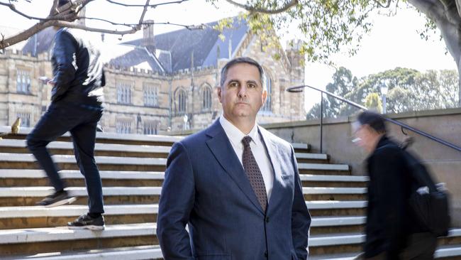 Centre for Independent Studies Prof Salvatore Babones at Sydney University. Picture: John Feder/The Australian.