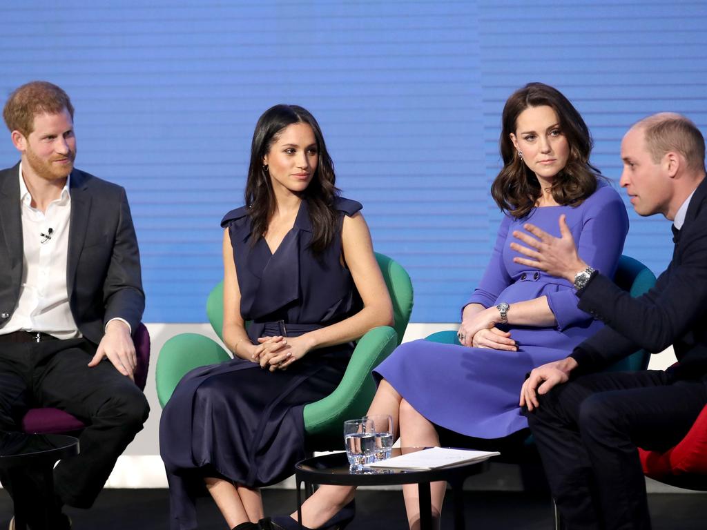 The young royals at the first annual Royal Foundation forum. Picture: Getty Images