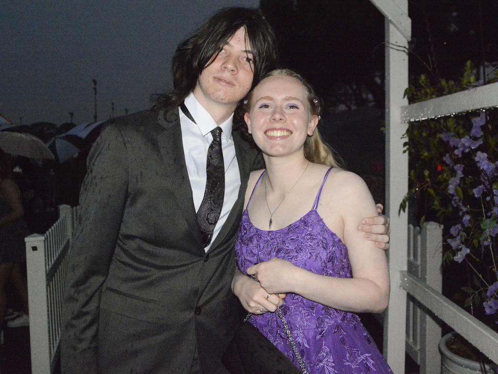 Oden Woolley and Annabel Chipisuboff at Wilsonton State High School formal at Clifford Park Racecourse, Wednesday, November 13, 2024. Picture: Tom Gillespie