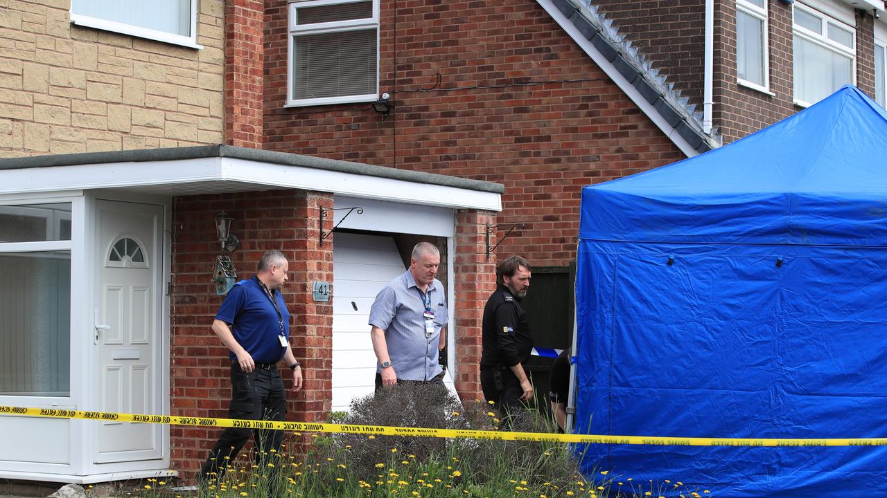 Police at the Chester home of Lucy Letby in 2019. Picture: PA