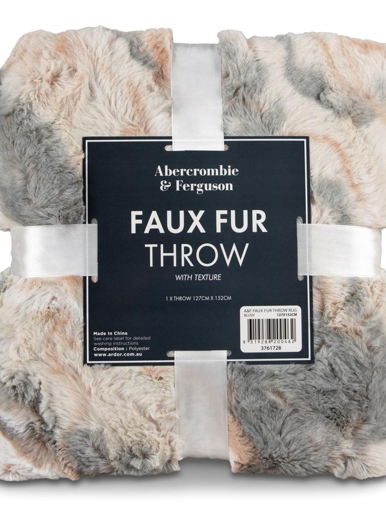 Race in for faux fur throws at the event.