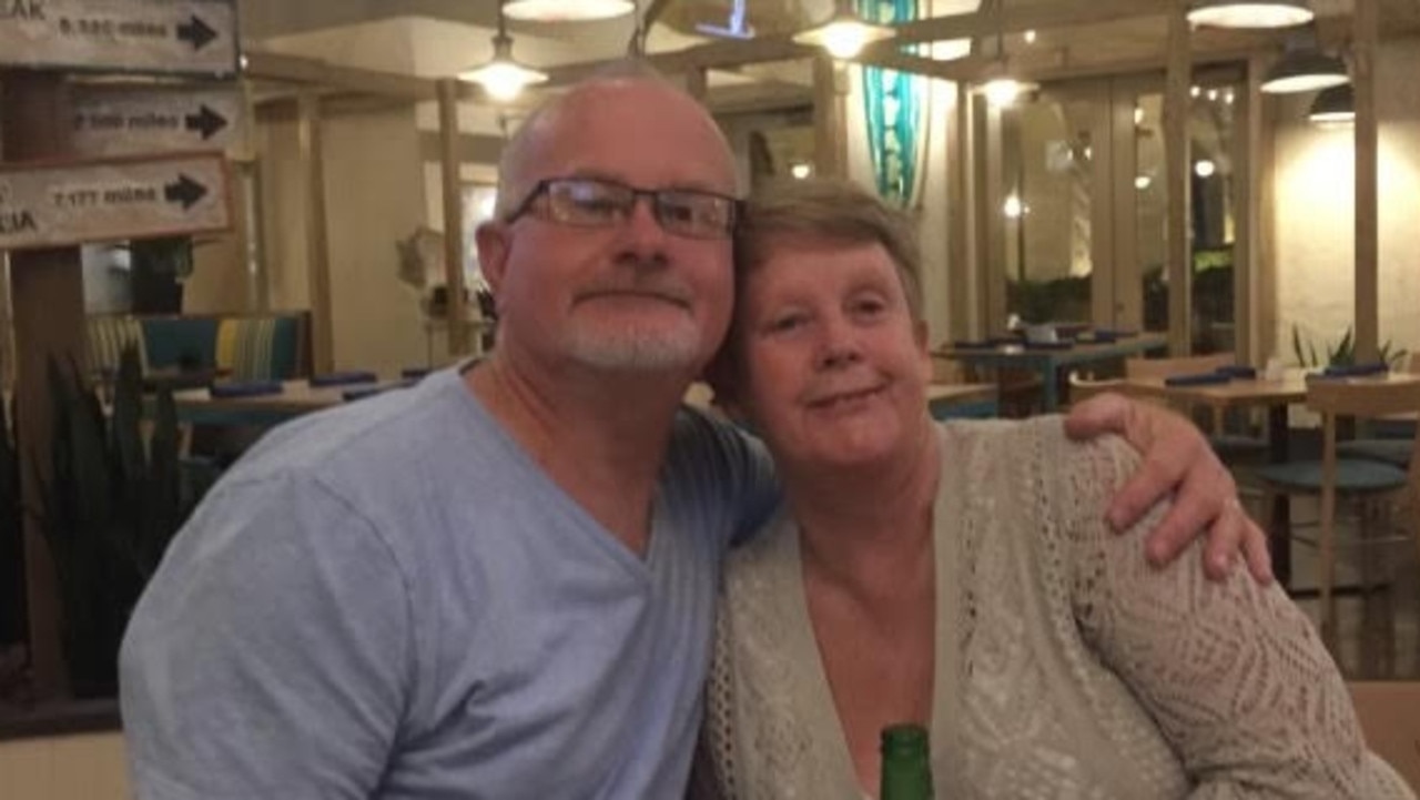 Crash victim Joanne Duke with her husband Michael. Picture: Supplied