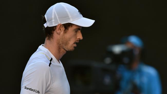 Britain's Andy Murray was ousted by German Mischa Zverev.