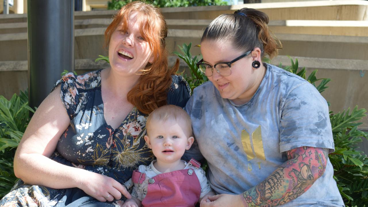 The Hewatt-BoydPratt family in Rockhampton. Picture: Aden Stokes