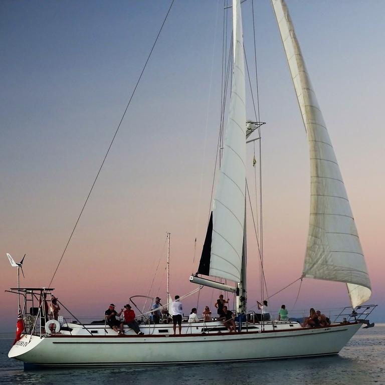 A sailboat in the Whitsundays