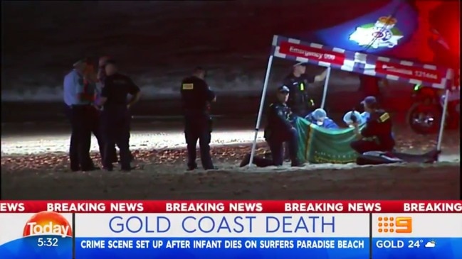 Infant child found dead on Gold Coast beach TODAY SHOW