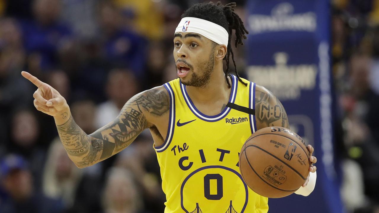 Golden State Warriors guard D'Angelo Russell leaves the Warriors months after signing with them.