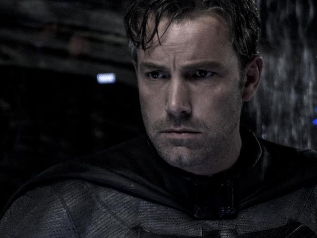 Ben Affleck in a scene from Batman Vs Superman: Dawn of Justice for National Hit.