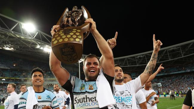 Wade Graham helped the Sharks win the club’s first premiership. Picture; Brett Costello