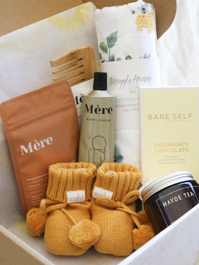 A gift pack from Lewis Lion, a business established by Hobart sisters Zoe and Hannah Yates. Picture: Supplied