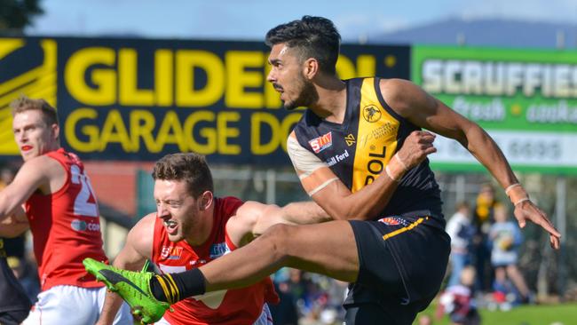 Glenelg livewire Terry Milera. Picture: AAP Image/Brenton Edwards