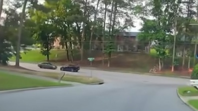 A chilling video captured the moment Singleton crashed head-on with another car. Picture: WNCN
