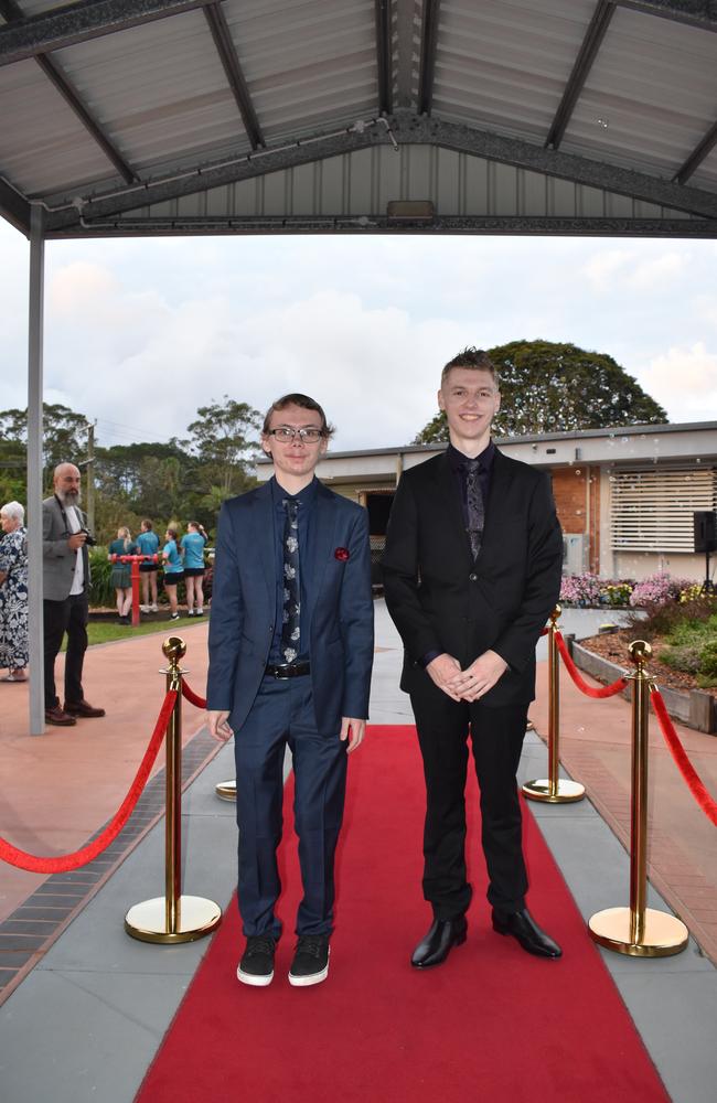 Students at Noosa District State High School formal