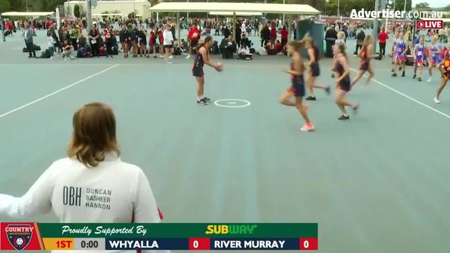 REPLAY: SA Country Netball Championships - Whyalla vs River Murray (U15's Div 1 - 7v8 Playoff)- Court 6