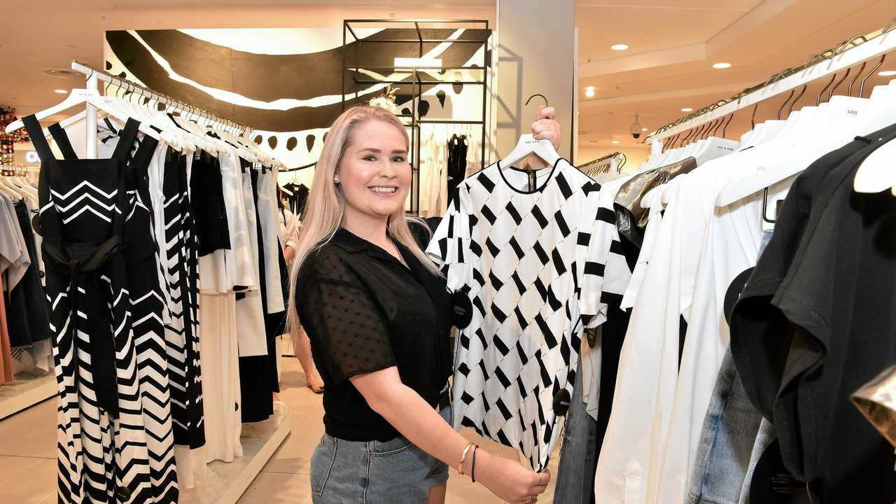 Syenna Rogerson looks at the Sass & Bide display in the newly-redeveloped Myer store in the Sunshine Plaza, which will be complete next year. Picture: Warren Lynam