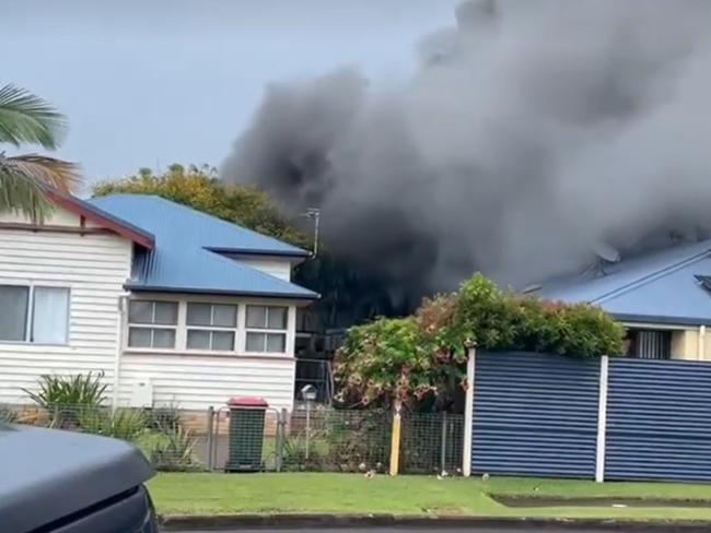 Neighbours evacuated, two taken to hospital as blaze engulfs unit