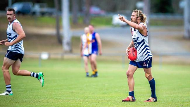 AFL - Gympie Cats vs Across the Waves Bundaberg FC - Lanze Magin Cats. Picture: Leeroy Todd