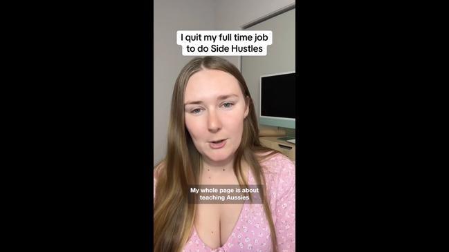 How Aussie, 24, quit full time work for side hustles