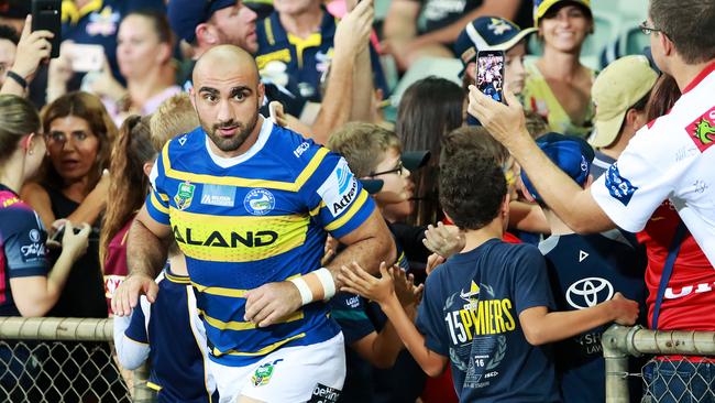 Eels captain Tim Mannah declared French ‘too good’ for reserve grade. Picture: Justin Kennedy