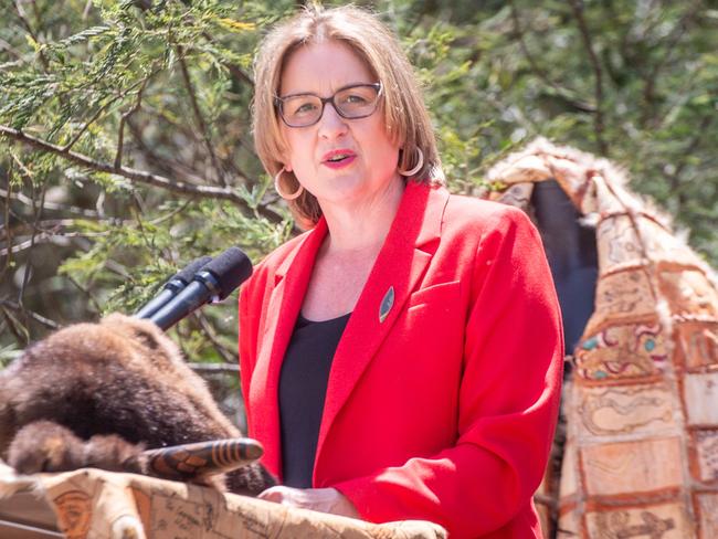 Premier Jacinta Allan has been tight-lipped about the government’s demands in the Treaty negotiations. Picture: Justin McManus