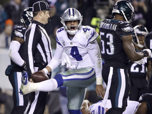 Can Dallas Cowboys quarterback Dak Prescott (4) keep up with Atlanta ball slinger Matt Ryan in Week 11? Picture: AP Photo