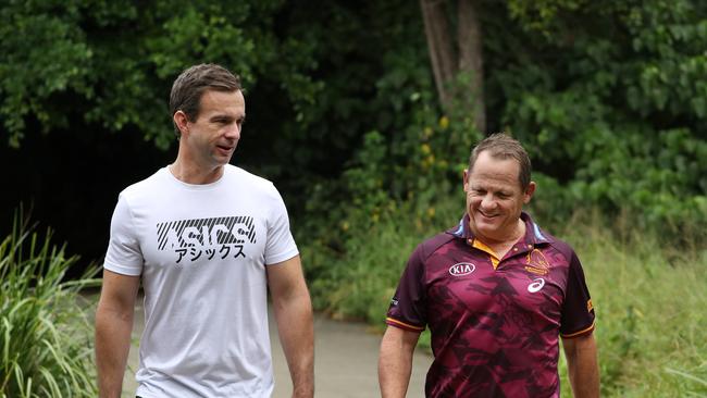 Kevin Walters and Dave Donaghy at Red Hill. Pic Annette Dew