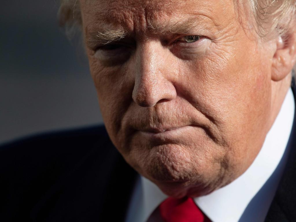 Donald Trump is heading to the US-Mexico border with his government in deadlock over funding for the controversial policy. Picture: Jim Watson / AFP 