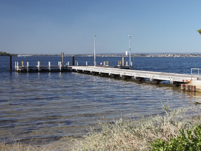 The incident happened at the popular Perth swimming spot, Point Walter jetty. Picture: Google Maps