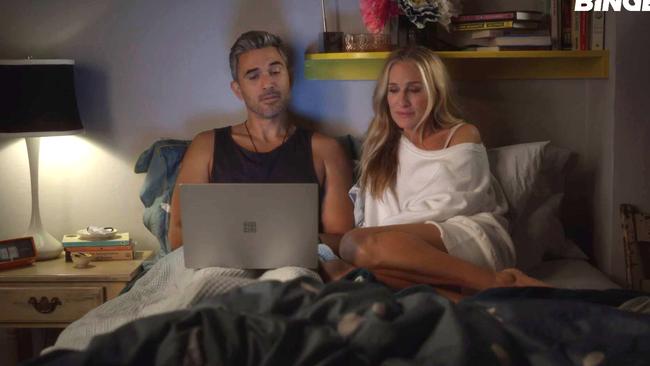 He won’t be so supportive if she starts eating them in bed, like she did with oranges at Big’s joint. Source: Binge/Max