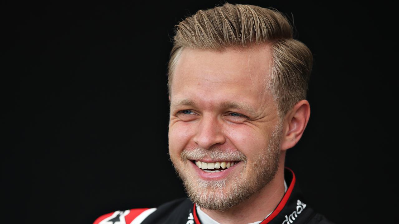 MELBOURNE, AUSTRALIA - MARCH 12: Kevin Magnussen of Denmark and Haas F1 poses for a photo in the Paddock during previews ahead of the F1 Grand Prix of Australia at Melbourne Grand Prix Circuit on March 12, 2020 in Melbourne, Australia. (Photo by Charles Coates/Getty Images)