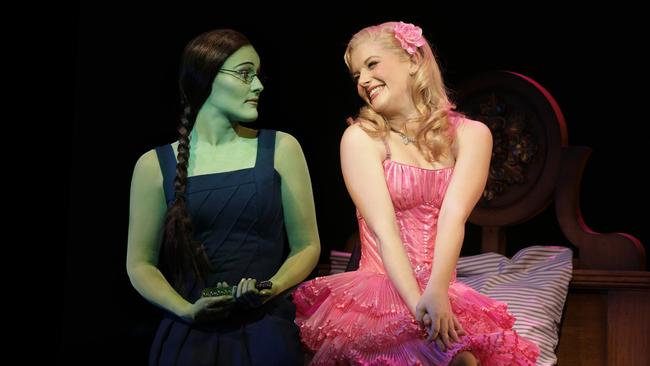 Jemma Rix and Lucy Durack as Elphaba and Galinda in Wicked Picture: Jeff Busby