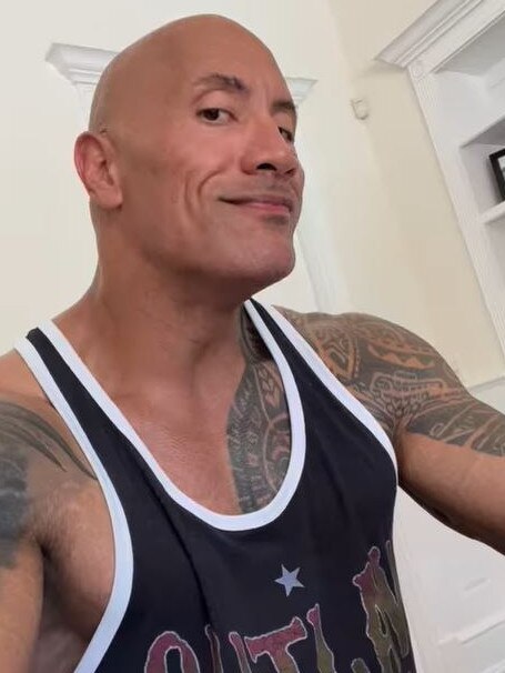 The star has an epic workout routine. Picture: Instagram / @therock