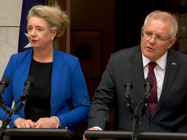 The PM has stood by Senator McKenzie. Picture: Marc Tewksbury/AAP