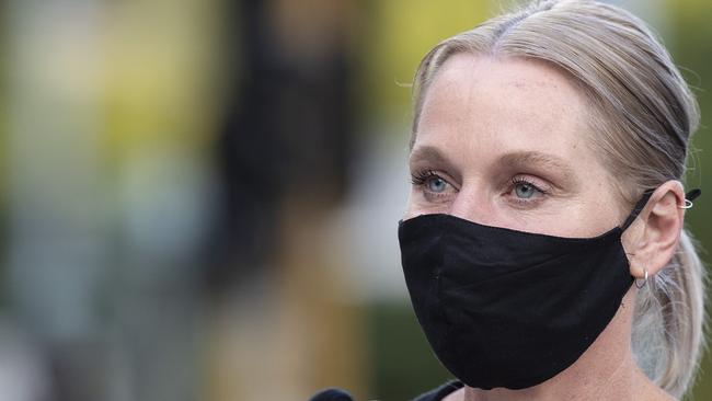 Renee Ferguson outside the Hobart Magistrates Court. Picture: Chris Kidd.