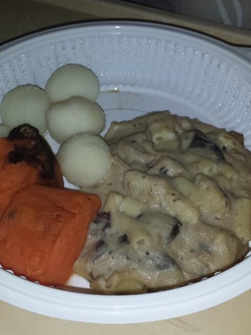 Kelly Ryan submitted a photo of this meal served up at Liverpool Hospital. Picture: Kelly Ryan