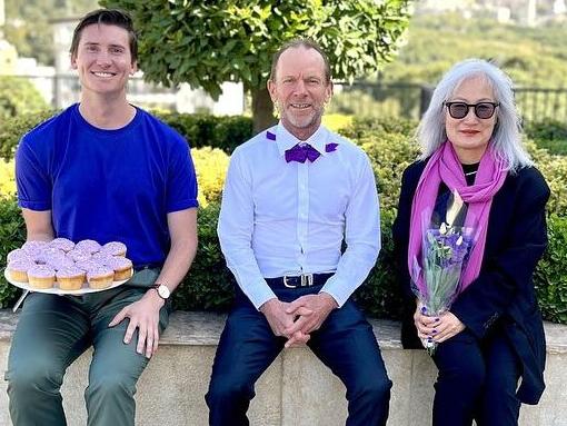 The Iranian government summoned Australia's ambassador, Ian McConville ( centre)  after the embassy in Tehran made a "Wear it Purple Day" post. Picture: Instagram