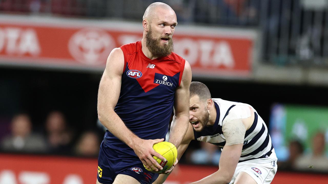 Max Gawn is keeping a close eye on Victoria’s Covid numbers. Picture: Michael Klein