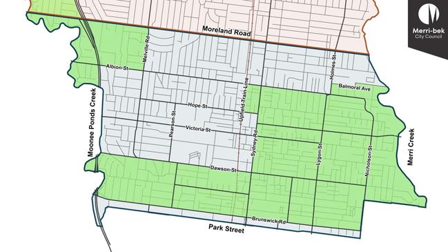 Local streets south of Moreland Rd will have speed limit lowered to 40km/h before December 15. Photo: supplied.